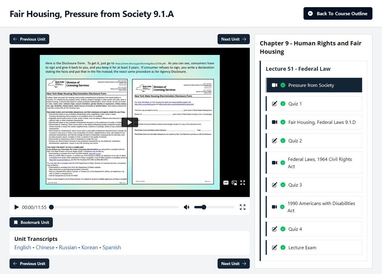 User-Friendly Unit View